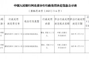 中國銀行辛集分行因占壓財(cái)政存款或資金被罰款11.5萬元