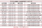 A股監(jiān)管風(fēng)暴來襲！近期多家上市公司被立案