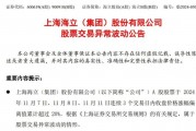 五連板后海立股份再澄清：重組？不存在的