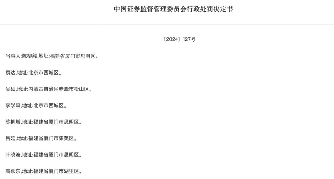 重罰！證監(jiān)會(huì)出手